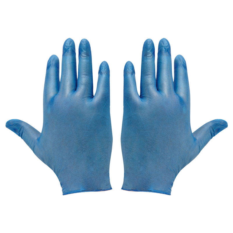 Blue Vinyl Powdered Gloves Small (Pack/100)