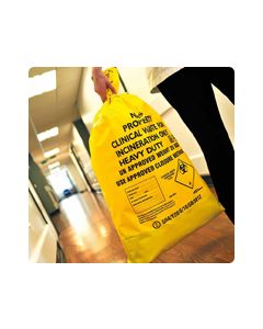 H/D CLINICAL WASTE BAGS 80L 360x711x965MM YELLOW MVN1673