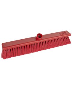 18" Soft Red Hygiene Broom Head