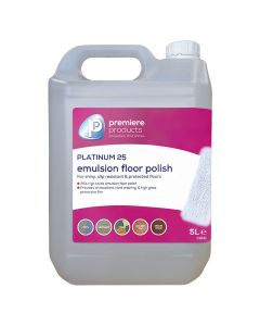 Platinum 25 Emulsion Floor Polish 5L (Case/2)