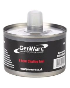6HR CHAFING FUEL WITH WICK 24/CASE - GENWARE / HOT STUFF