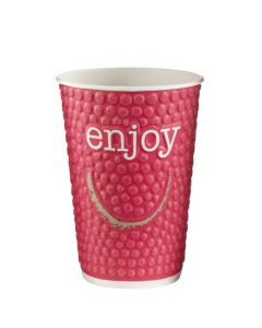 12oz 'Enjoy' Hot Paper Cup (Case/680)