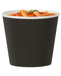 20oz Black Ripple Container (Case/500)