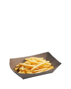 EcoCraft 1lb Brown Food Tray (Case/1,000)