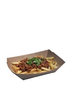 EcoCraft 2lb Brown Food Tray (Case/1,000)