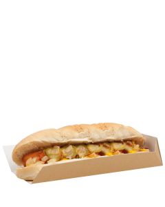 JUMBO OPEN ENDED TRAY 9" KRAFT CASE/1000