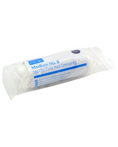 MEDIUM HSE DRESSING 12CMx12CM STERILE UNBOXED 30FMD120