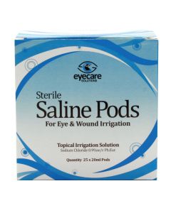STERILE SALINE EYE WASH 20ML BOX X 25 7912