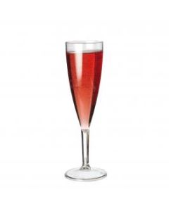 150ML CHAMPAGNE FLUTE LINED AT 125ML PLASTIC CASE X 48