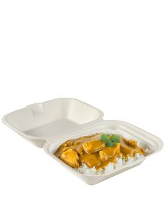 Medium Bagasse Food Box (Case/250)