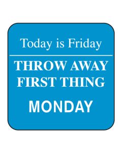 REMOVABLE DAY OF WEEK LABEL MONDAY 25MM ROLL/1000