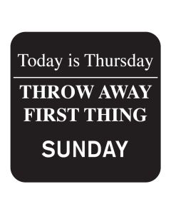 REMOVABLE DAY OF WEEK LABEL SUNDAY 25MM ROLL/1000