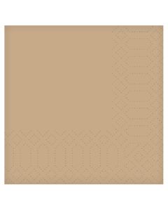 9.5"/24cm 2ply Tissue Napkins Kraft (Case/4,000)