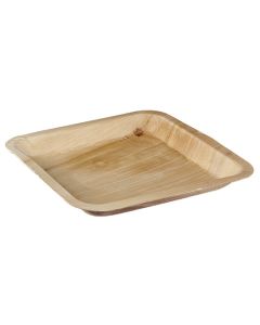 PALM LEAF SQUARE PLATE 24CM CASE X 100