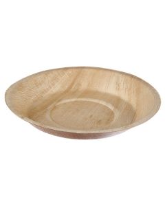 PALM LEAF ROUND PLATE 24CM CASE X 100