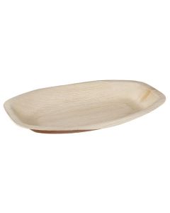 PALM LEAF RECTANGLE/OVAL PLATTER 29x19x2.5CM 100/CASE