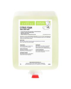 EVANS CITRUS FOAM SOAP 1LTR CASE X 6