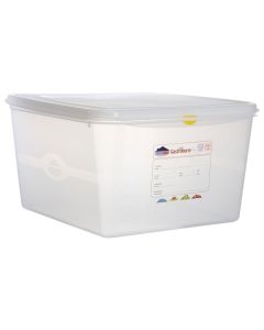 STORAGE CONTAINER C/W LID GN 2/3  200MM 19LTR  PACK/6