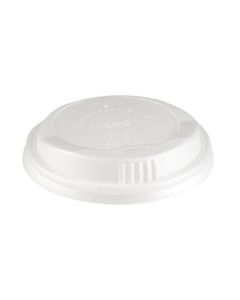 CPLA DOMED LID WHITE 8OZ CASE X 1000