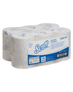SCOTT HAND TOWEL WHITE 190M CASE X 6  (6695)