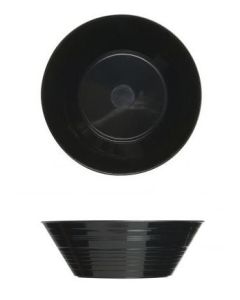 BLACK EASYSTYLE PLASTIC BOWL 12OZ   CASE X 100