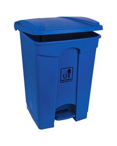 45L Blue Polypropylene Pedal Bin