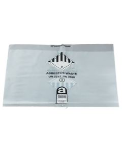 60L CLEAR ASBESTOS WASTE SACK 100/CASE