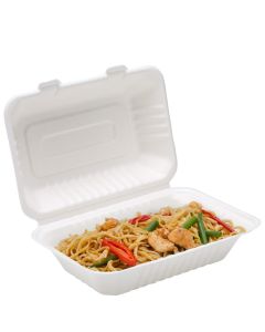 Bagasse Clamshell Large 9 x 6" (Case/250)