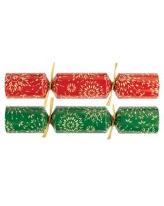 9” RED & GREEN SNOWFLAKE CRACKERS CASE/100 XTOMCCC5A017