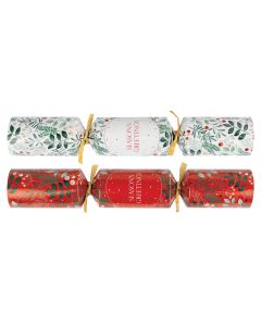 10" Red & White Foliage Crackers (Case/100)