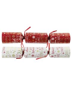 11" RED/CREAM SCRIPT CRACKER CASE/50   XIGDC2860