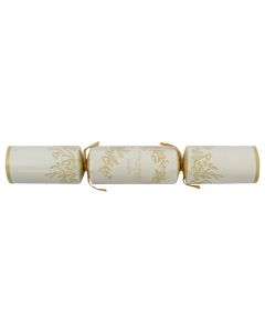 12” CREAM & GOLD WREATH CRACKERS CASE/50  XTOMCCC5A022