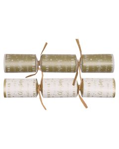 10" Script Gold & Cream Crackers (Mixed Case/100)