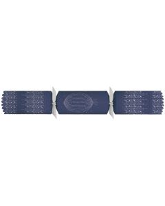 14" Silver & Navy Bauble Crackers (Case/25)