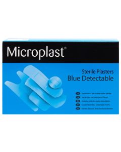 Blue Detectable Fingertip Plasters (Box/50)