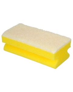 WHITE NON ABRASIVE SPONGE WITH GRIP   PACK X 60     970460