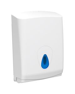 Large Folded Hand Towel Dispenser White