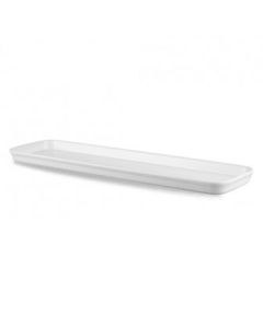 White Counterserve 2/4 Flat Tray (Case/4)