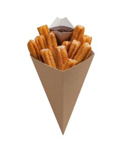 Small Kraft Cone with Dip Corner (Case/500)