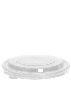 Clear PET Lid to fit 750/1000ml Round Kraft Bowl (Case/300)