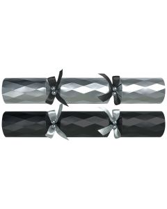 14" Black & Silver Diamond Crackers (Case/25)