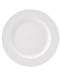 PURE WHITE WIDE RIM PLATE 10" CASE X 24
