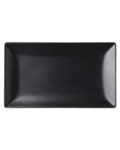 NOIR RECTANGULAR BLACK PLATE 10 X 5.75"   CASE X 12
