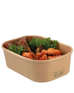 STAGIONE 650ML KRAFT PP LINED TRAY CASE/300