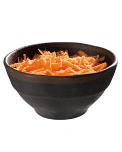 MELAMINE BOWL BLACK/BROWN 11CM