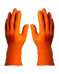 Ignite Orange Nitrile Gloves Extra Large (Box/90)