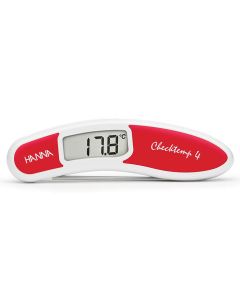 Waterproof Digital Folding Probe Thermometer Red