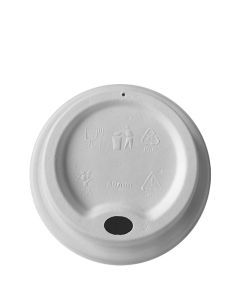 8oz Bagasse Sip Through Lid 80mm (Case/1,000)