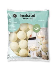 Floating Candles Cream - 20 Candles Per Bag (Case/16)