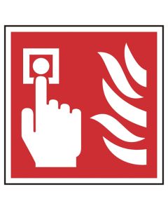 Fire Alarm Call Point Sign Red (Pack/5)